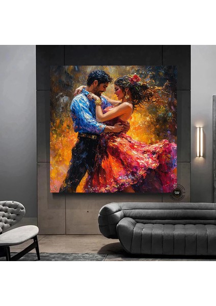 Kanvas Ev Dekoru; Büyük Kanvas; Dans Eden Çift Tablo Baskısı; Müzik Odası Sanatı; Tango Çift Kanvas; fırsatları