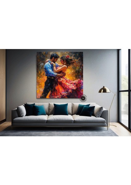 Kanvas Ev Dekoru; Büyük Kanvas; Dans Eden Çift Tablo Baskısı; Müzik Odası Sanatı; Tango Çift Kanvas; indirimleri