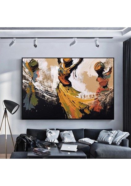 Soyut Sanat Tasarımı, Üç Dans Eden Kadın Soyut Tasarımı, Duvar Sanatı Dekoru fiyatları