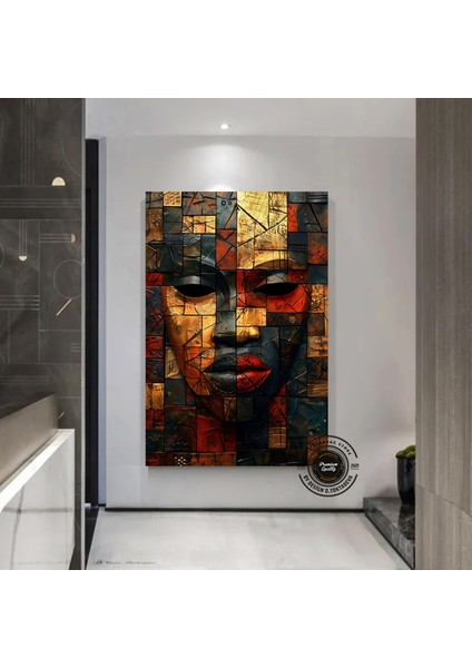 Afrika Duvar Sembolleri; Afrika Kanvas Tablo; Afrika Kültürü Ev Dekoru; Lüks Afrika Duvar Sanatı; Mo fiyatları