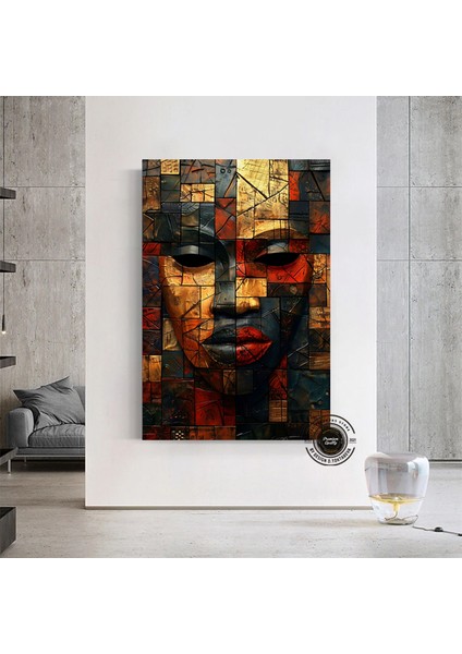 Afrika Duvar Sembolleri; Afrika Kanvas Tablo; Afrika Kültürü Ev Dekoru; Lüks Afrika Duvar Sanatı; Mo fırsatları