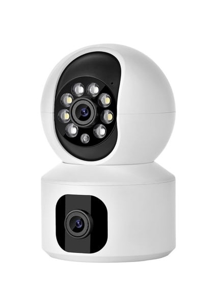Full Hd Çift Kameralı 360° 1080P Smart Lp Gece Görüşlü Akıllı Kamera fiyatları
