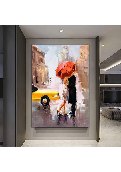 Aşk Resmi; Aşıkların Buluşması Kanvas; Erkek ve Kadın Kanvas Resmi; Kavuşma Duvar Sanatı