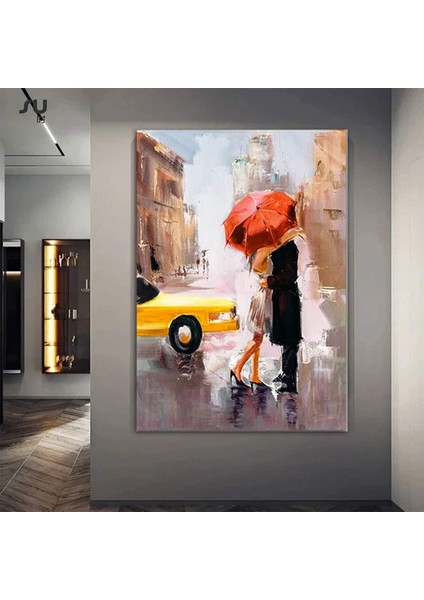 Aşk Resmi; Aşıkların Buluşması Kanvas; Erkek ve Kadın Kanvas Resmi; Kavuşma Duvar Sanatı indirimleri