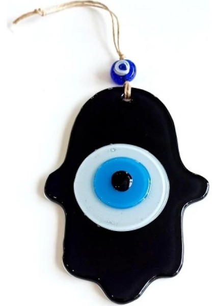 Nazar Boncuklu Siyah Fatma Ana Bereket Eli Cam Duvar Süsü fiyatları