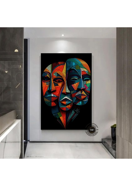 Afrika Soyut Sanat Çok Renkli Poster; Etnik Duvar Dekoru; Afrika Kültürü fiyatları