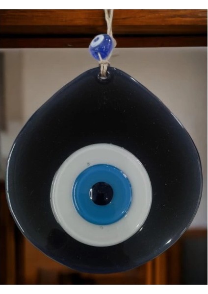 Mavi Nazar Boncuklu Siyah Renk Nazar Boncuklu Damla Desen El Yapımı Duvar Süsü indirimleri