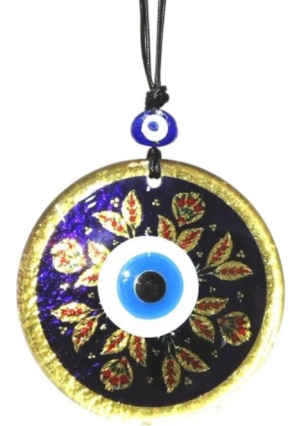 Kırmızı Laleli Gold Renk Cam Süs Altın Varaklı Duvar Dekoru indirimleri