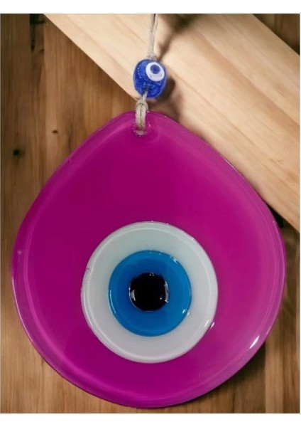 Mavi Nazar Boncuklu Pembe Renk Nazar Boncuklu Damla Desen El Yapımı Duvar Süsü fiyatları