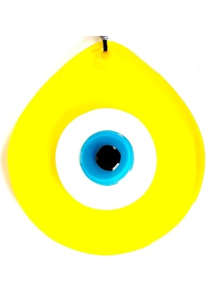 Mavi Nazar Boncuklu Sarı Renk Nazar Boncuklu Damla Desen El Yapımı Duvar Süsü Hediyelik Eşya modelleri