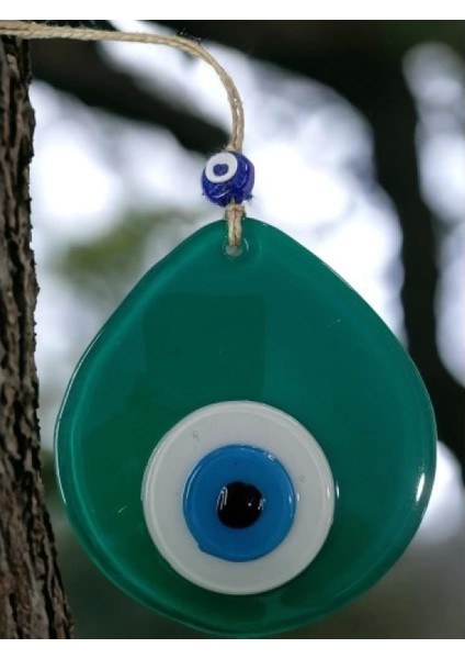 Mavi Nazar Boncuklu Yeşil Renk Nazar Boncuklu Damla Desen El Yapımı Duvar Süsü fiyatları