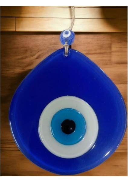 Mavi Nazar Boncuklu Mavi Renk Nazar Boncuklu Damla Desen El Yapımı Duvar Süsü fiyatları