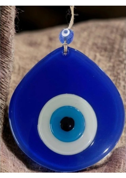 Mavi Nazar Boncuklu Mavi Renk Nazar Boncuklu Damla Desen El Yapımı Duvar Süsü modelleri