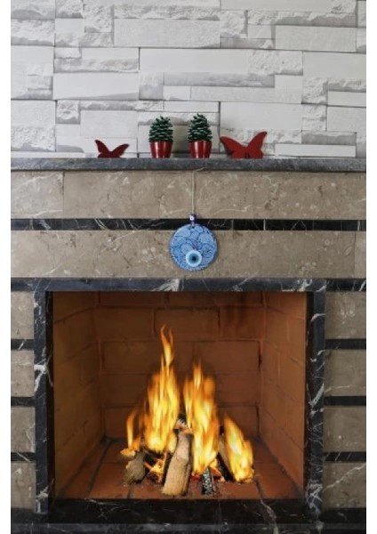 Mavi Beyaz Cam Nazar Boncuğu, El Işçiliği Cam Duvar Süsü, Nazarlık Hediyelik Eşya fiyatları