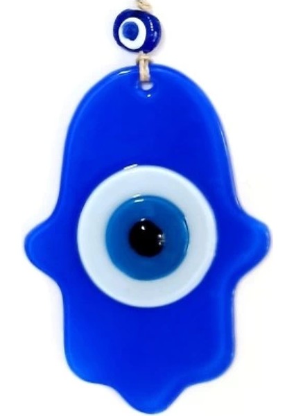 Nazar Boncuklu Mavi Renk Fatma Ana Bereket Eli Cam Duvar Süsü modelleri