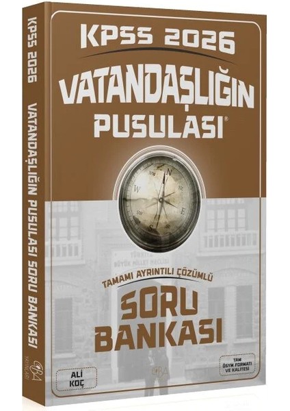Cba Yayınları 2026 Kpss Vatandaşlık Vatandaşlığın Pusulası Soru Bankası Çözümlü - Ali Koç