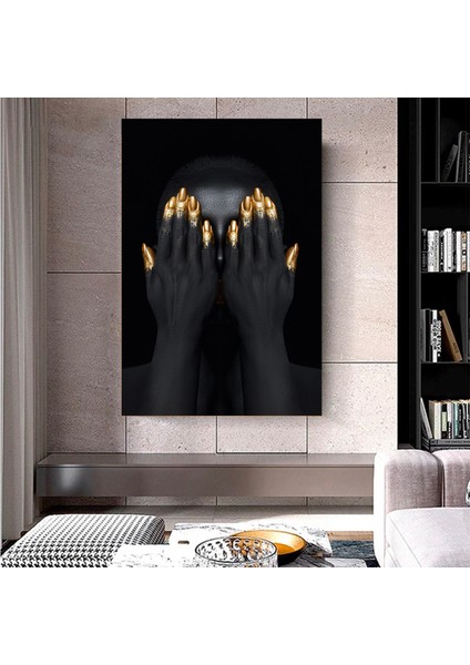 Modern Afrikalı Kadın Kanvas Tablosu; Duvar Sanatı Poster; Oturma Odası Dekoru; Afrikalı Kadın Baskı fiyatları