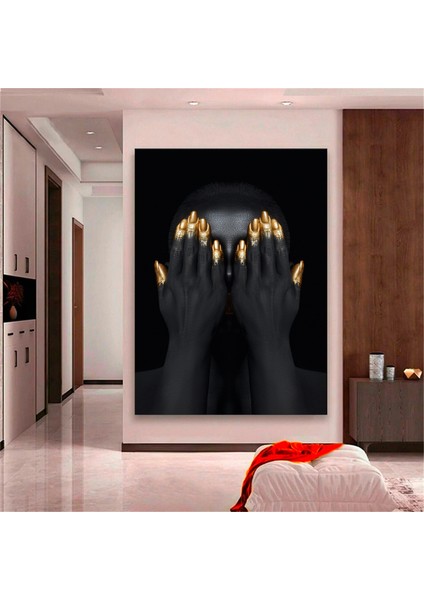 Modern Afrikalı Kadın Kanvas Tablosu; Duvar Sanatı Poster; Oturma Odası Dekoru; Afrikalı Kadın Baskı modelleri