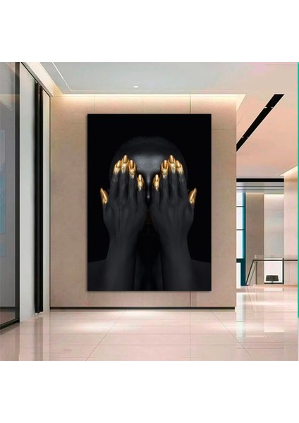 Modern Afrikalı Kadın Kanvas Tablosu; Duvar Sanatı Poster; Oturma Odası Dekoru; Afrikalı Kadın Baskı fırsatları