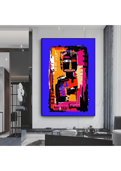 Modern Sokak Sanatı; Orijinal Graffiti Sanatı; Benzersiz Soyut Duvar Resimleri Kanvas Üzerinde; Soyu