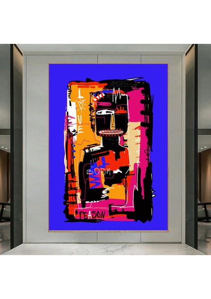 Modern Sokak Sanatı; Orijinal Graffiti Sanatı; Benzersiz Soyut Duvar Resimleri Kanvas Üzerinde; Soyu indirimleri