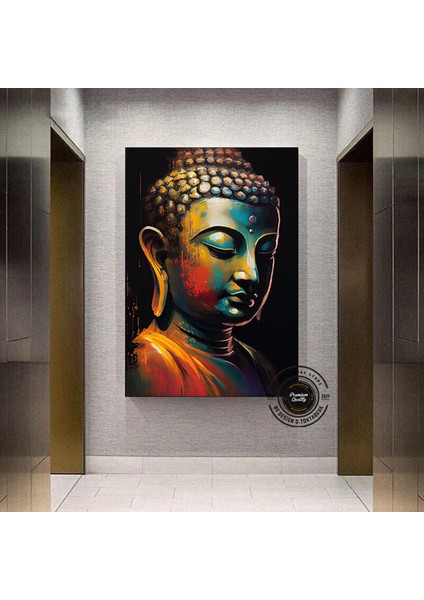 Buddha Kanvas Tablo – Yoga Sanatı; Meditasyon Baskısı; Manzara Duvar Sanatı; Budist Dekor; Lotus Tem modelleri