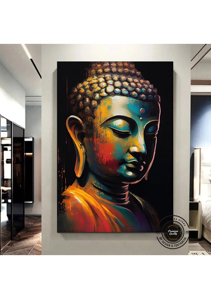 Buddha Kanvas Tablo – Yoga Sanatı; Meditasyon Baskısı; Manzara Duvar Sanatı; Budist Dekor; Lotus Tem indirimleri