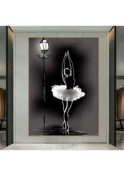 Balerin Kadın Kanvas Baskı – Soyut Duvar Sanatı; Dans Temalı Kanvas; Asmaya Hazır Tuval indirimleri