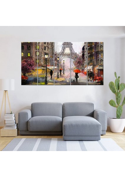 Eyfel Kulesi Kanvas Duvar Sanatı; Paris Manzarası; Fransa Yağlı Boya; Turistik Baskı fiyatları