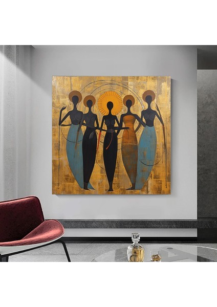 Afro-Amerikan Kültür Duvar Sanatı, Afrika Kültürü Duvar Dekoru, Yerel Kadın Kanvas Sanatı indirimleri