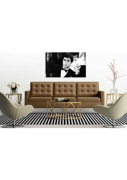 Film Sahnesi – Al Pacino Ünlü Portre Sanatı, Scarface Kanvas Tablo, Asılmaya Hazır Al Pacino Posteri