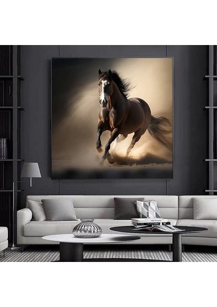 At Kanvas Tablosu – Hayvan Temalı Ev Dekoru – Lüks Kanvas Impressyon