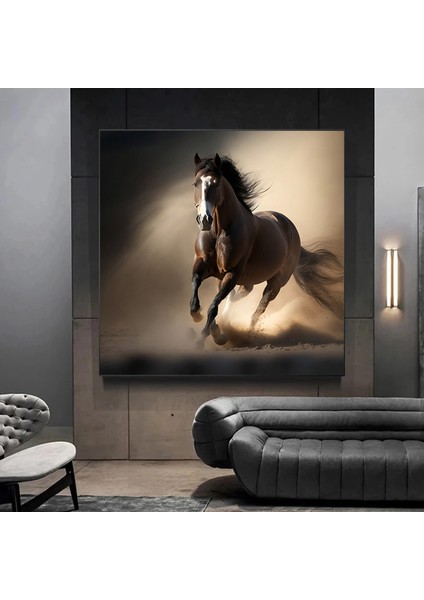 At Kanvas Tablosu – Hayvan Temalı Ev Dekoru – Lüks Kanvas Impressyon modelleri