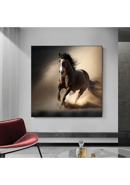 At Kanvas Tablosu – Hayvan Temalı Ev Dekoru – Lüks Kanvas Impressyon fırsatları