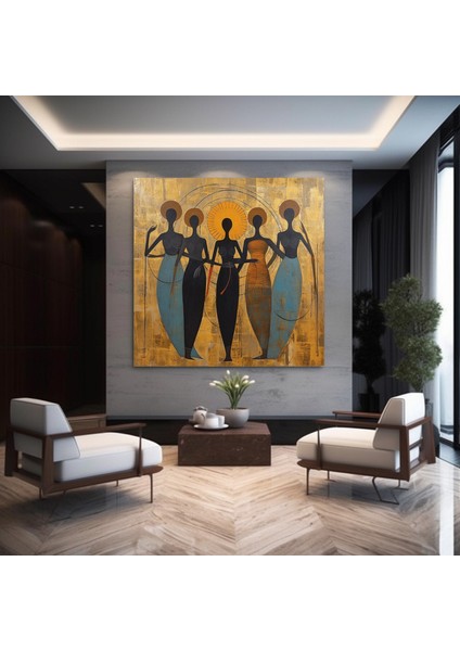 Afro-Amerikan Kültür Duvar Sanatı, Afrika Kültürü Duvar Dekoru, Yerel Kadın Kanvas Sanatı fiyatları