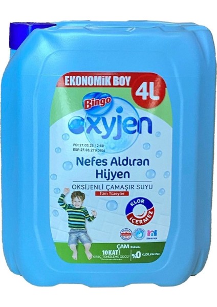 Oksijenli Çamaşır Suyu 4 Lt Çam ve Limon 2 Li fiyatları
