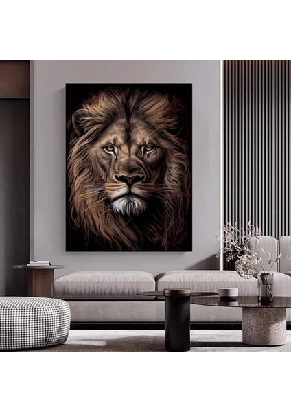 Soyut Graffiti Aslan Tablosu, Renkli Sokak Hayvan Sanatı, Modern Ev Dekoru modelleri