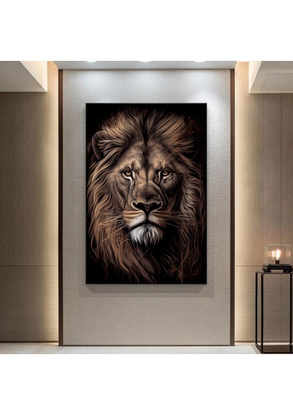 Soyut Graffiti Aslan Tablosu, Renkli Sokak Hayvan Sanatı, Modern Ev Dekoru