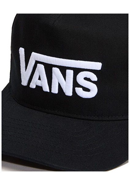 Drop V Logo Snapback Şapka VN000QAHBLK1 Siyah fırsatları