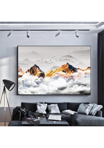 Soyut Dağ Manzarası Kanvas Duvar Sanatı; Dağ Manzarası Kanvas Duvar Dekoru; Oda Dekoru; Yılbaşı Hedi fiyatları