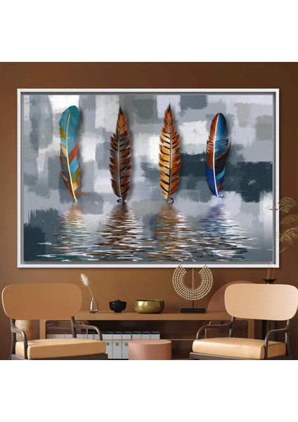 Soyut Tüy Kanvas Tablosu, Yağlıboya Baskı, Modern & Lüks Duvar Sanatı fiyatları