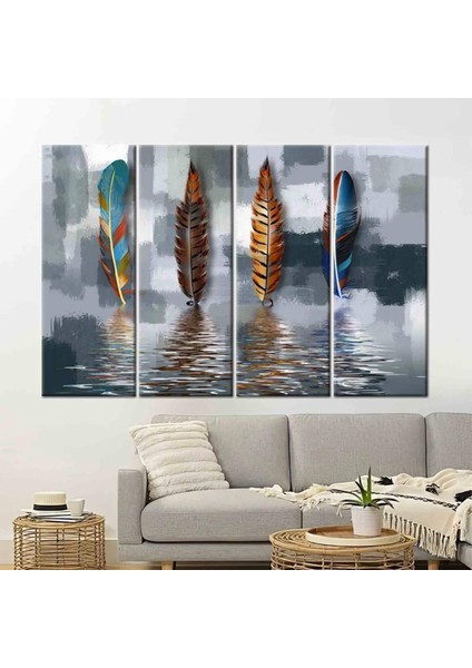 Soyut Tüy Kanvas Tablosu, Yağlıboya Baskı, Modern & Lüks Duvar Sanatı indirimleri