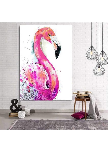 Pembe Flamingo Kanvası, Modern Büyük Boy Hayvan Duvar Posteri indirimleri