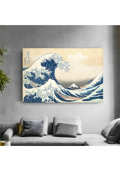 Katsushika Hokusai Eseri; Büyük Dalga; Japon Duvar Sanatı; Japon Kanvas; Japon Posteri fırsatları