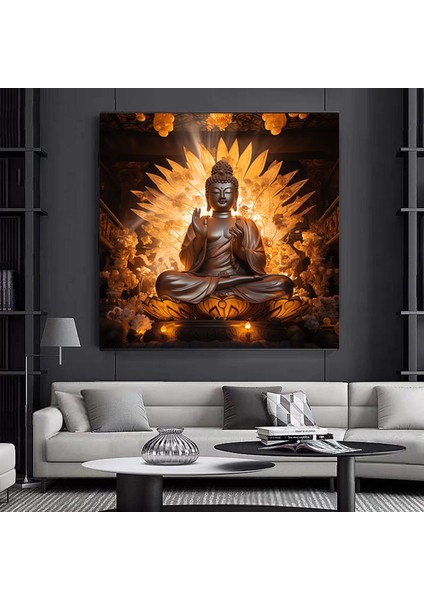 Buddha Baskı Duvar Sanatı; Asya Duvar Sanatı; Buddha Duvar Dekoru; Lüks Buddha Poster; Kanvas Baskı