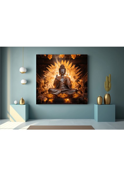 Buddha Baskı Duvar Sanatı; Asya Duvar Sanatı; Buddha Duvar Dekoru; Lüks Buddha Poster; Kanvas Baskı indirimleri