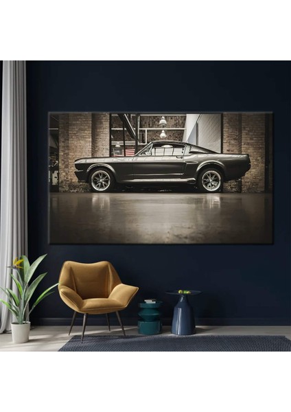 Amerikan Mustang Gt 500 Duvar Sanatı; Gt 500 Mustang Poster; Araba Duvar Sanatı; Klasik Kanvas; Ford
