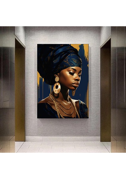 Afrikalı Kadın Duvar Sanatı; Afrikalı Kadın Kanvas Baskı; Afrika-Amerikan Ev Dekoru; Afrika Duvar De fiyatları