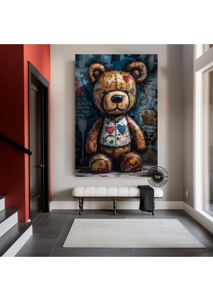 Teddy Ayı Duvar Sanatı; Graffiti Stil; Sokak Sanatı fiyatları