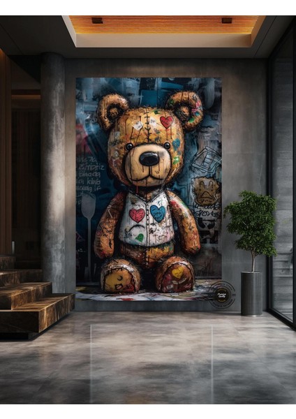 Teddy Ayı Duvar Sanatı; Graffiti Stil; Sokak Sanatı indirimleri